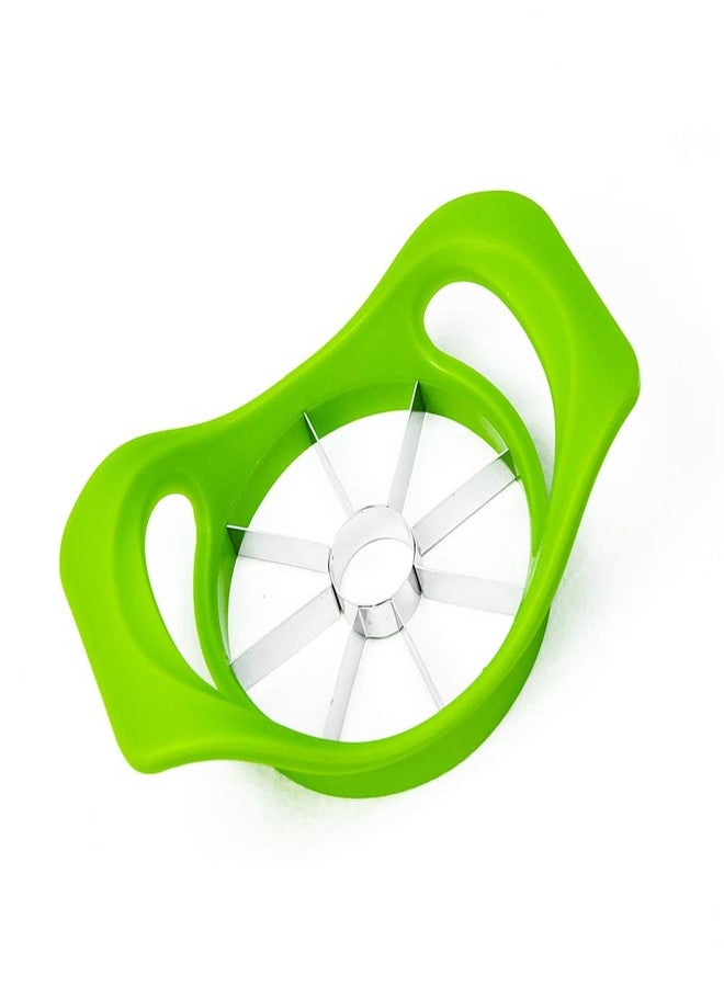 Nonebranded Professional Apple Slicer, Corer, Cutter, Divider with 8 Stainless Steel Sharp Blades,Premium Dainty Gadget for Apples and More, Green - Image 1